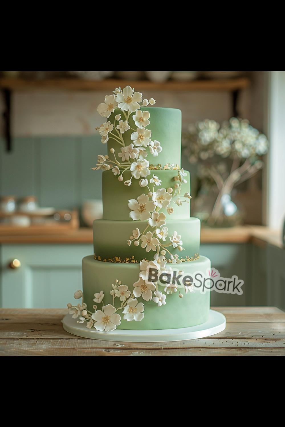 green cake idea