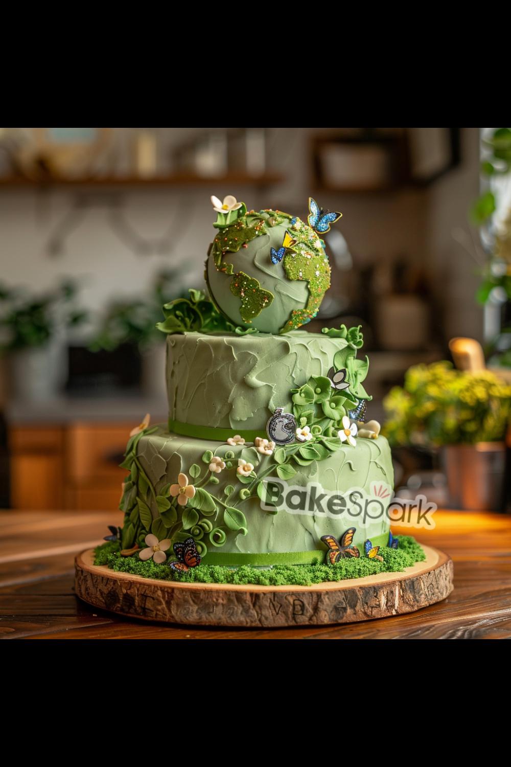 green cake idea
