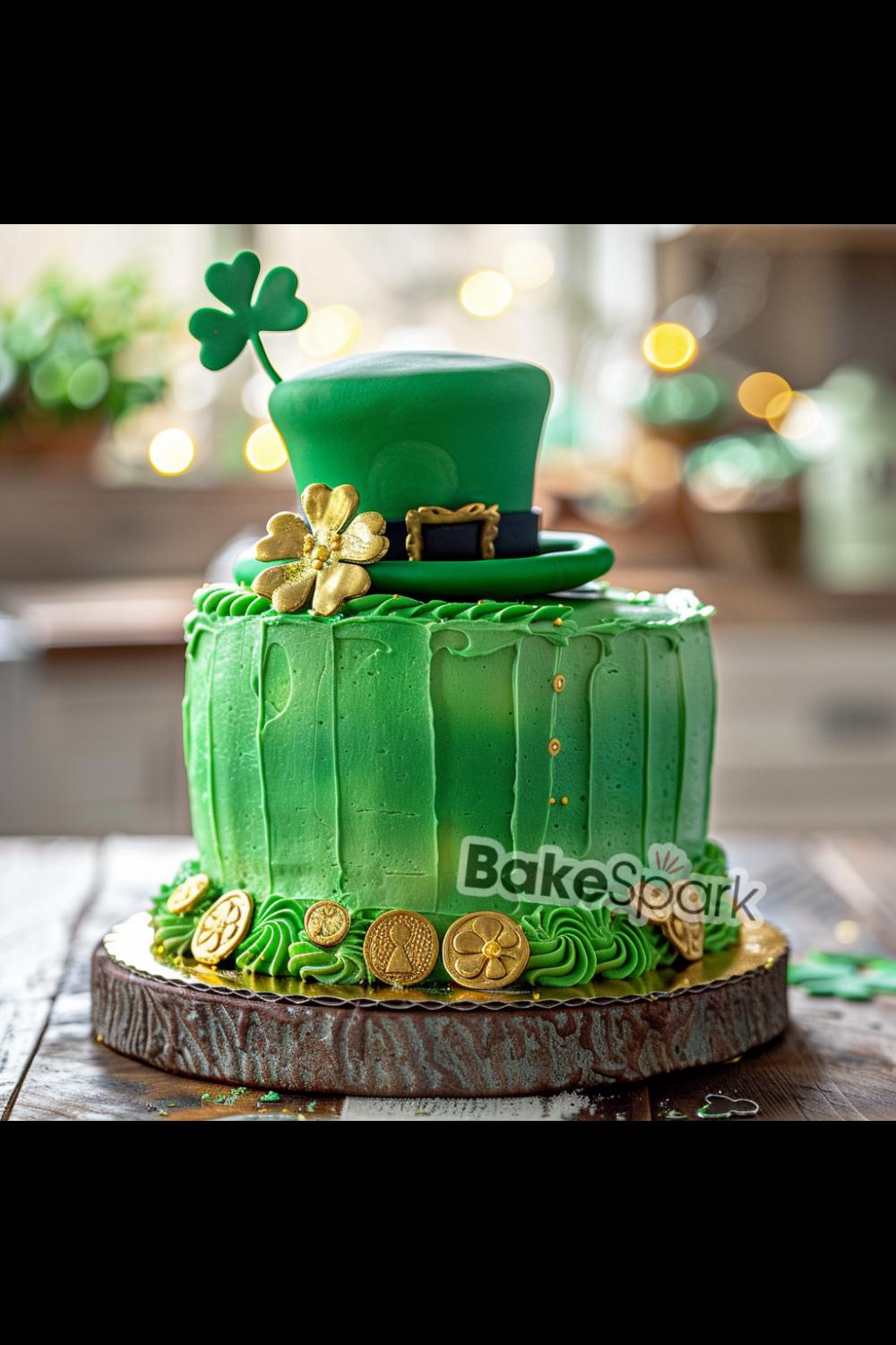 green cake idea