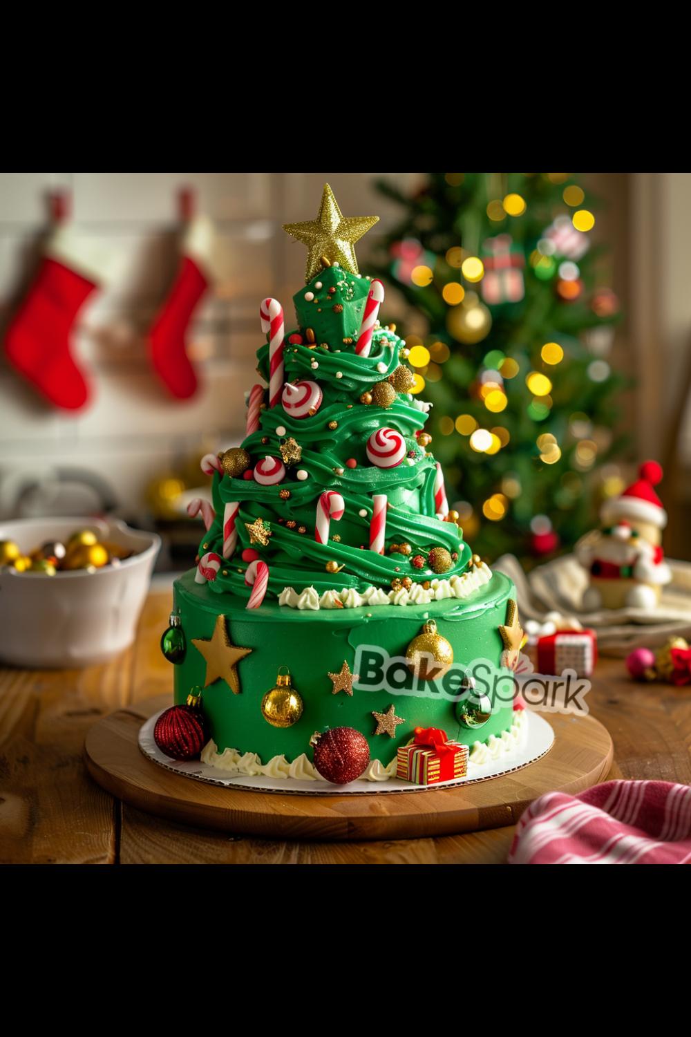 green cake idea