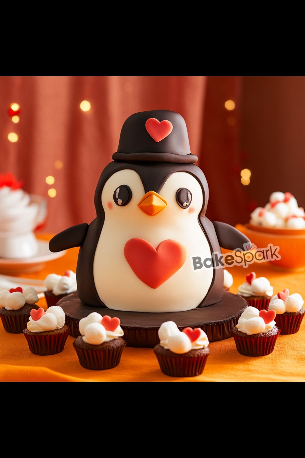 penguin cake idea