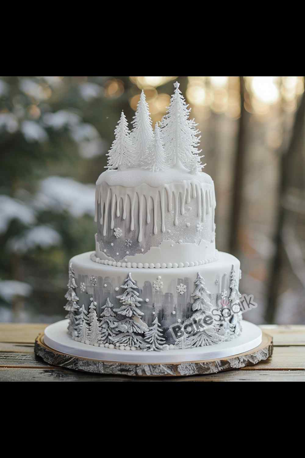 winter wonderland cake idea