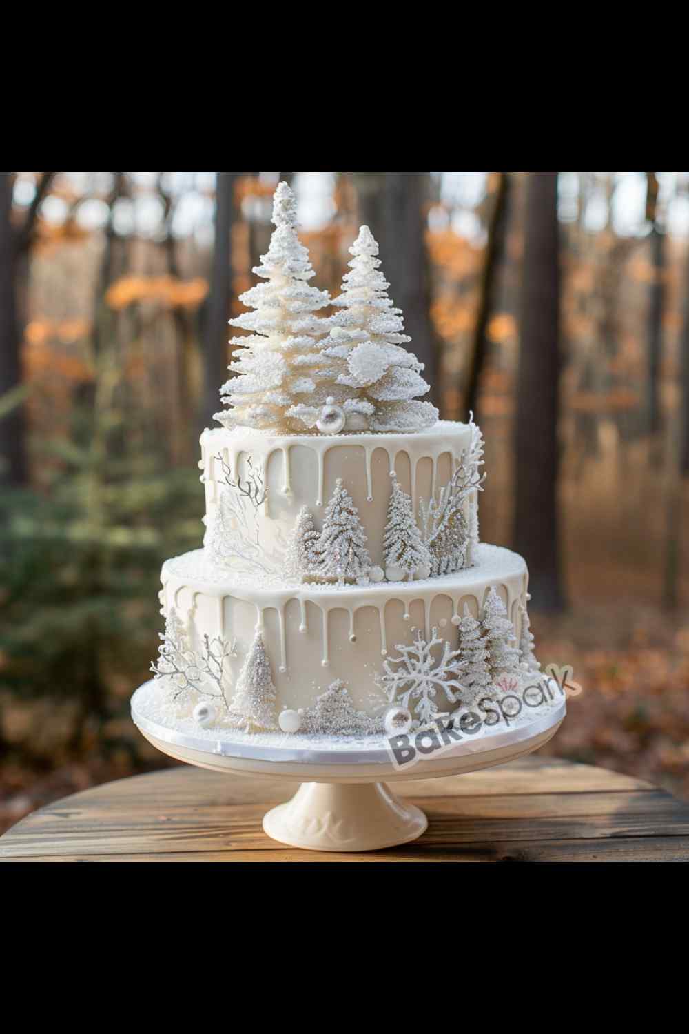 winter wonderland cake idea