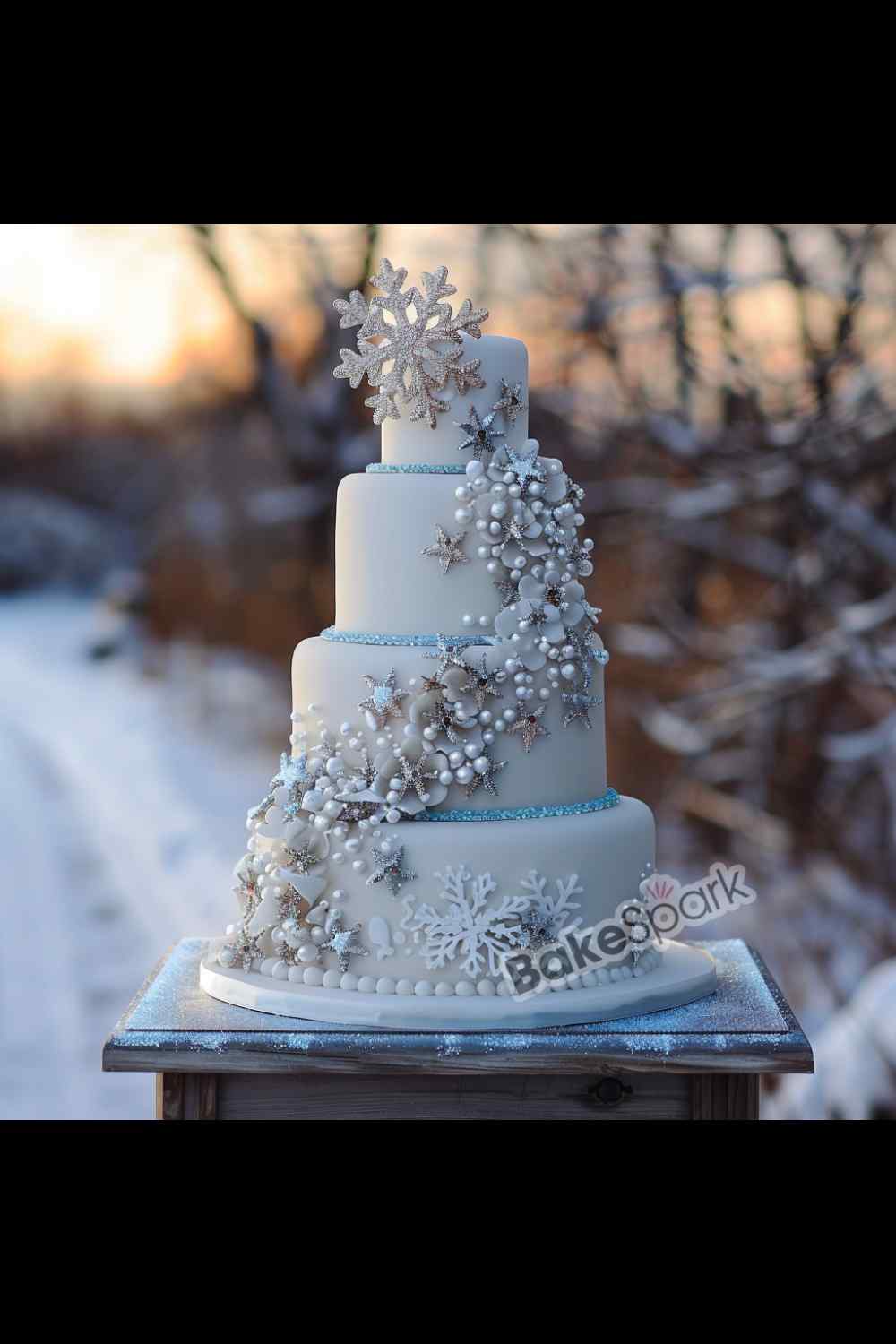 winter wonderland cake idea